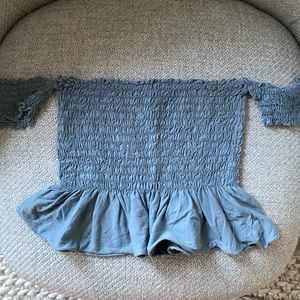 Urban outfitters peplum crop top